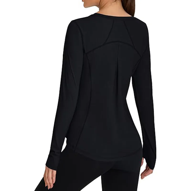 Womens Long Sleeve Workout Tops Protection Shirt
