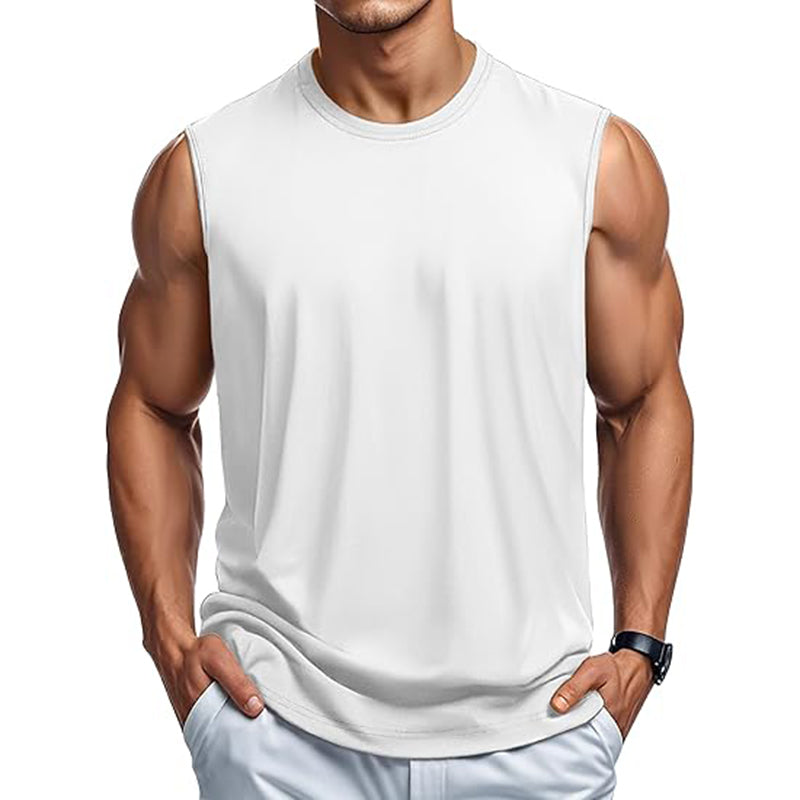 Men Tank Top Cotton Casual Sleeveless Shirts