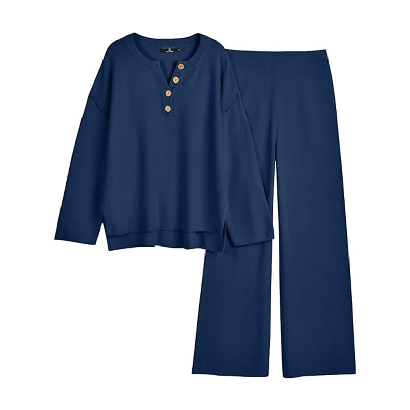 Women 2 PC Lounge Sets Oversized Slouchy Matching Cozy Knit Sets