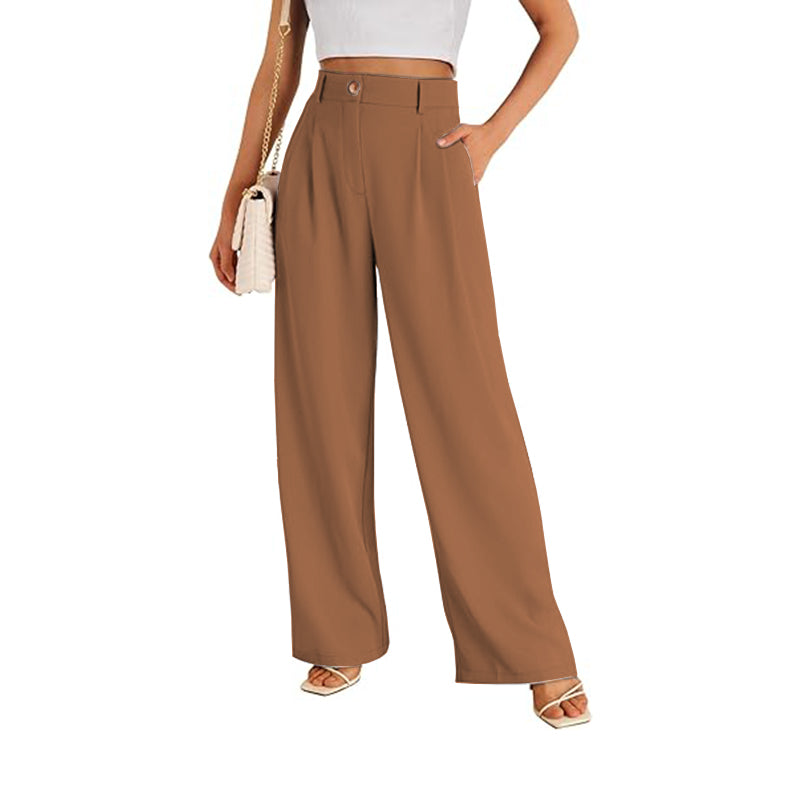 2025 Wide Leg Dress Pants Women's High Waisted Dressy Trousers