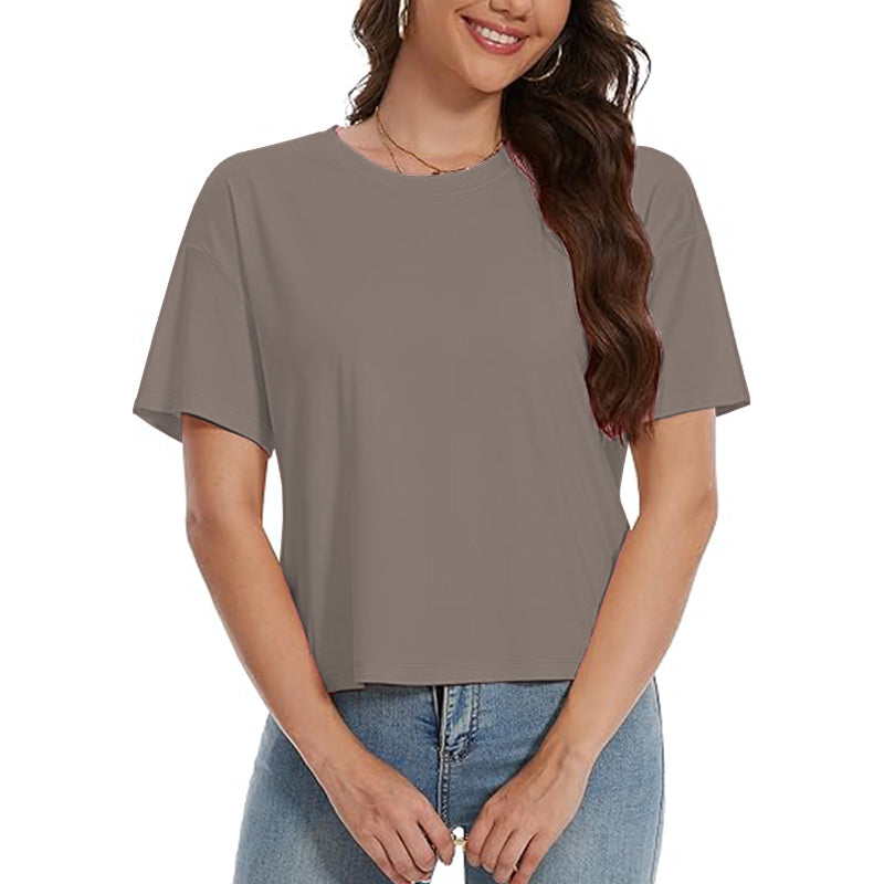 2025 4color Women casual slim fit T-shirt