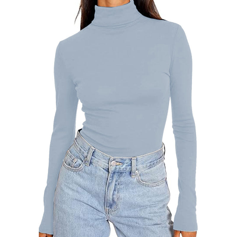 Women Long Sleeve Shirts Basic Crop Tops Going Out Fall Fashion