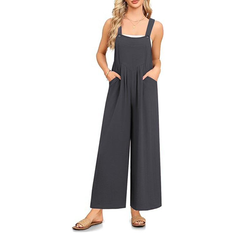 Sleeveless Jumpsuits for Women Wide Leg Pants