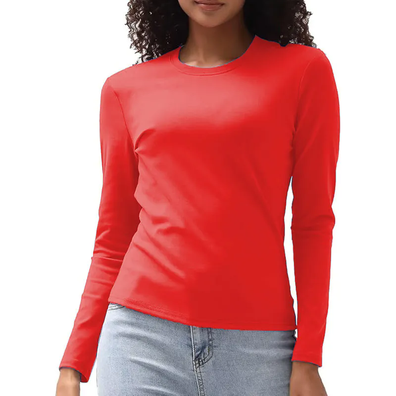 13 color Women Long Sleeve Shirts Basic Crop Tops Going Out Fall Fashion