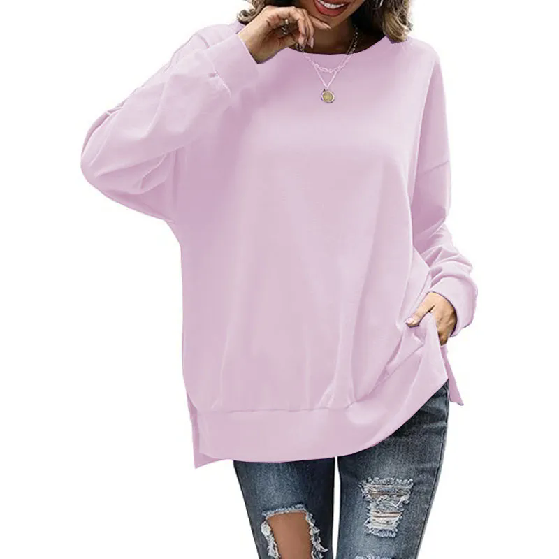 Women Sweaters Crewneck Easy Street Long Sleeve Knit Fall Winter Tops