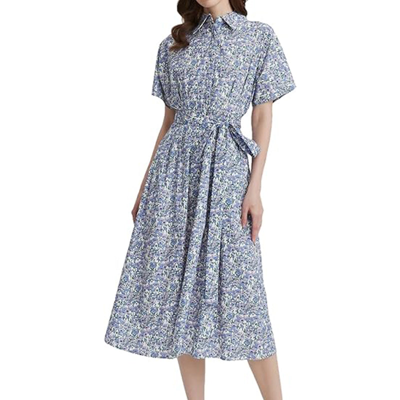 Women's summer floral long skirt