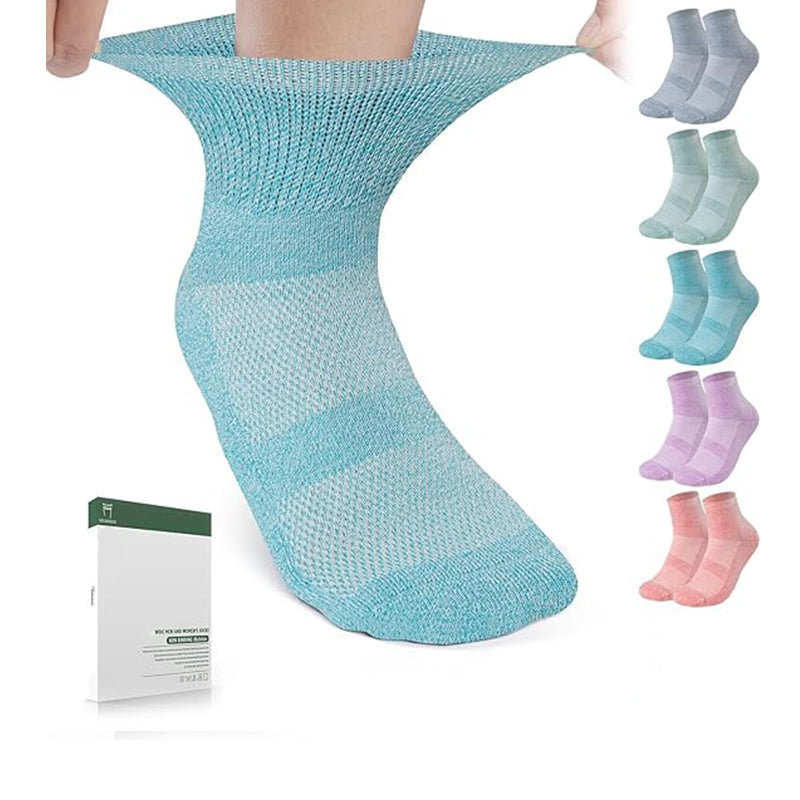 Socks for Women&Men 5 Pairs Diabetic Ankle Sock