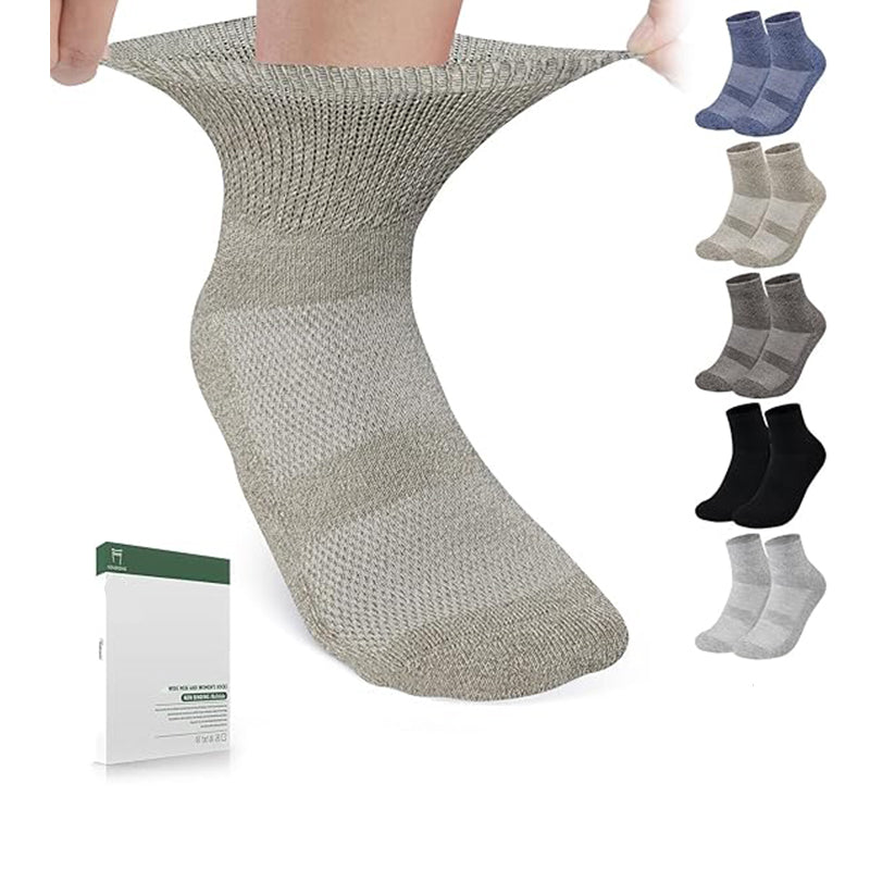 Socks for Women&Men 5 Pairs Diabetic Ankle Sock