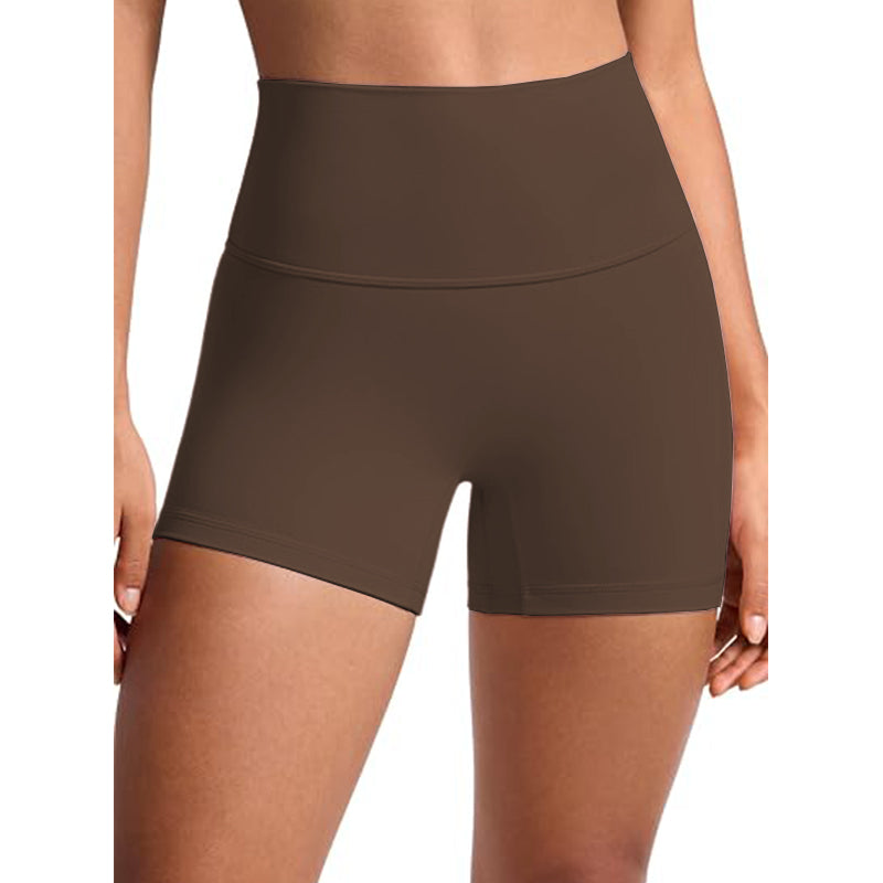 Women's cycling high waisted and abdominal exercise yoga shorts