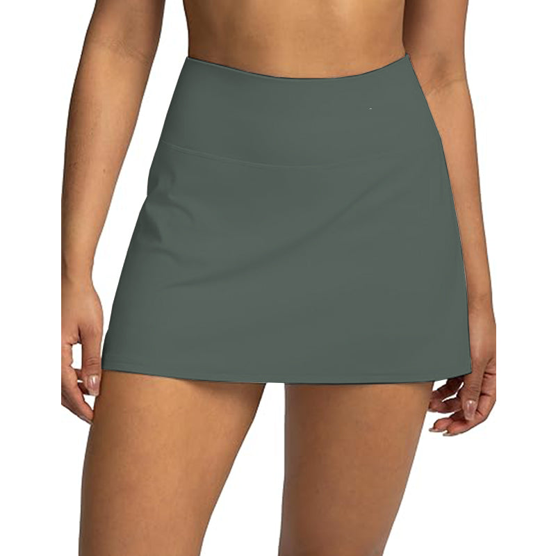 Women's Ruffle Tennis Skirt with Shorts Pockets