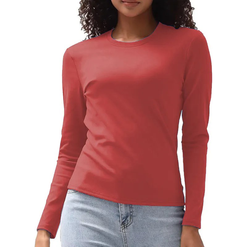 13 color Women Long Sleeve Shirts Basic Crop Tops Going Out Fall Fashion
