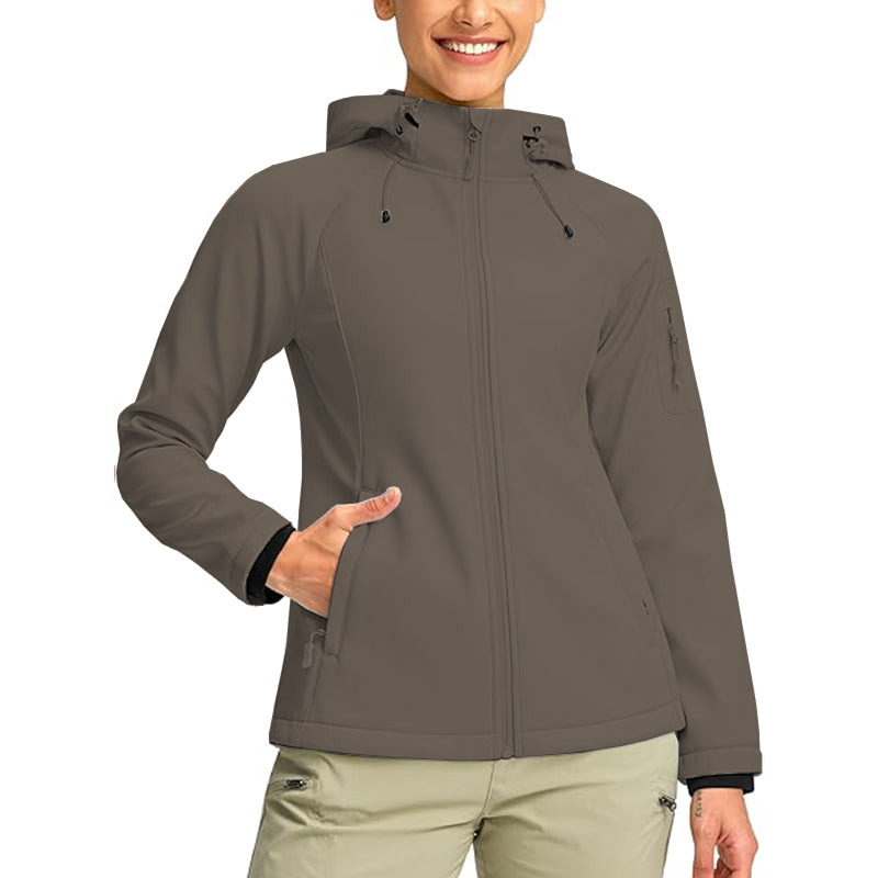 Women Jacket Lined Windproof Warm Light Waterproof