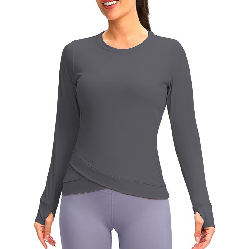 Women Cropped Sweatshirt Pullover Long Sleeve Shirts