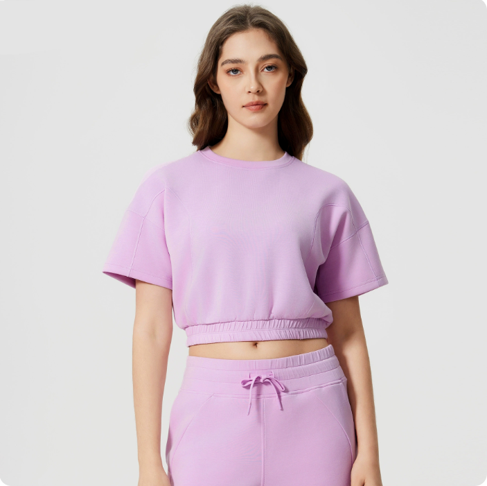 Women T-Shirts Cotton Short Sleeve Crew-Neck Tees Classic