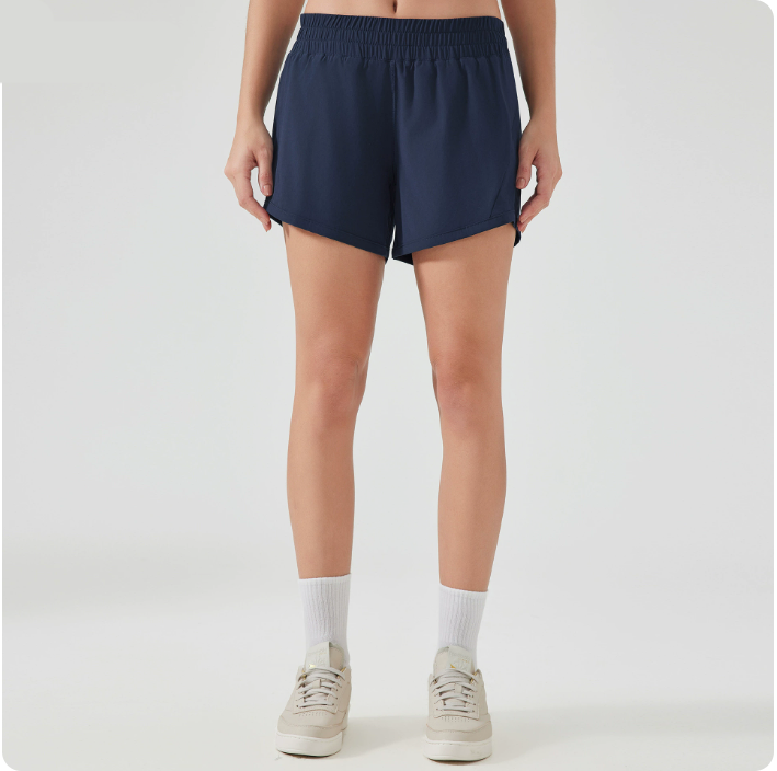 2025 Women Running High Waisted Pocket Sporty Workout Shorts