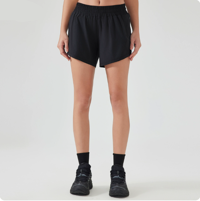 2025 Women Running High Waisted Pocket Sporty Workout Shorts