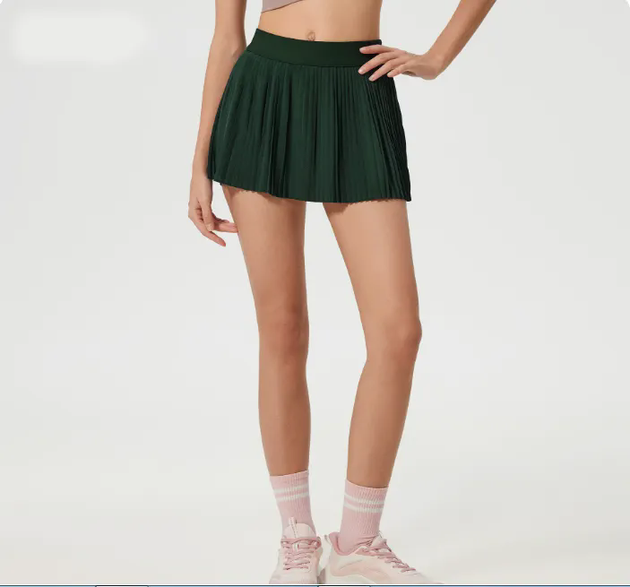 Womens High Waist Casual Beach Short Skirt Built-in Short