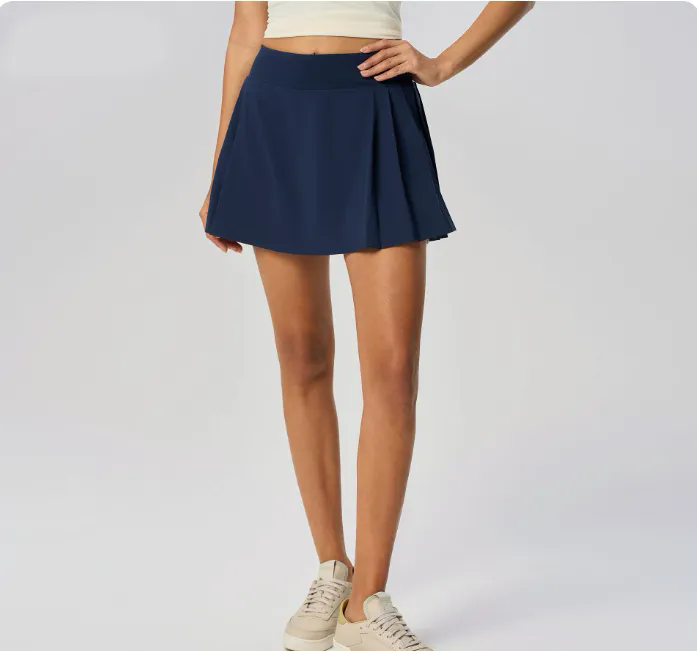 8 color Womens High Waist Casual Beach Short Skirts Built-in Shorts