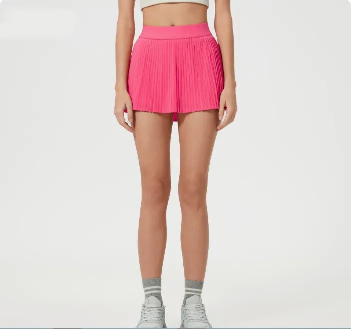 Womens High Waist Casual Beach Short Skirt Built-in Short