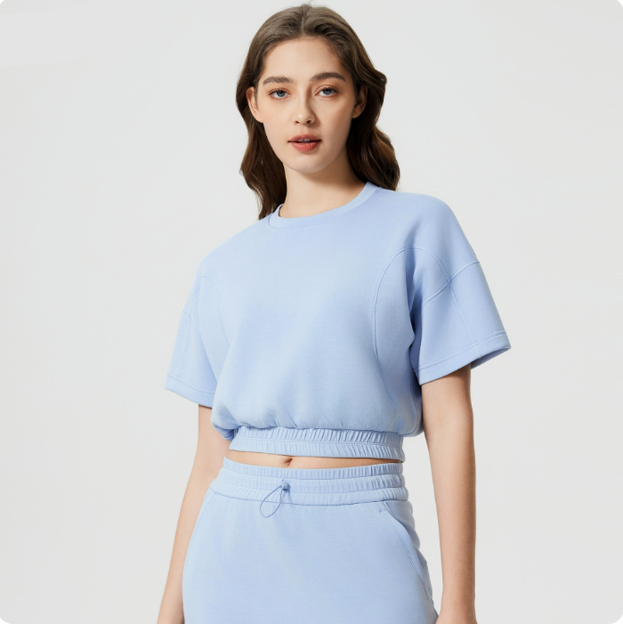 Women T-Shirts Cotton Short Sleeve Crew-Neck Tees Classic