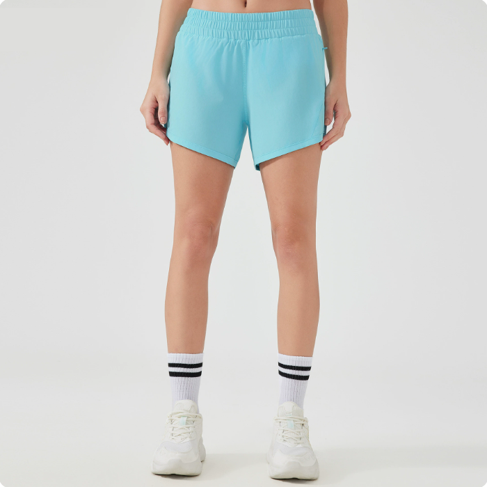 2025 Women Running High Waisted Pocket Sporty Workout Shorts