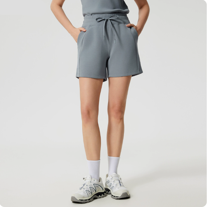 Women Running High Waisted Pocket Sporty Workout Short