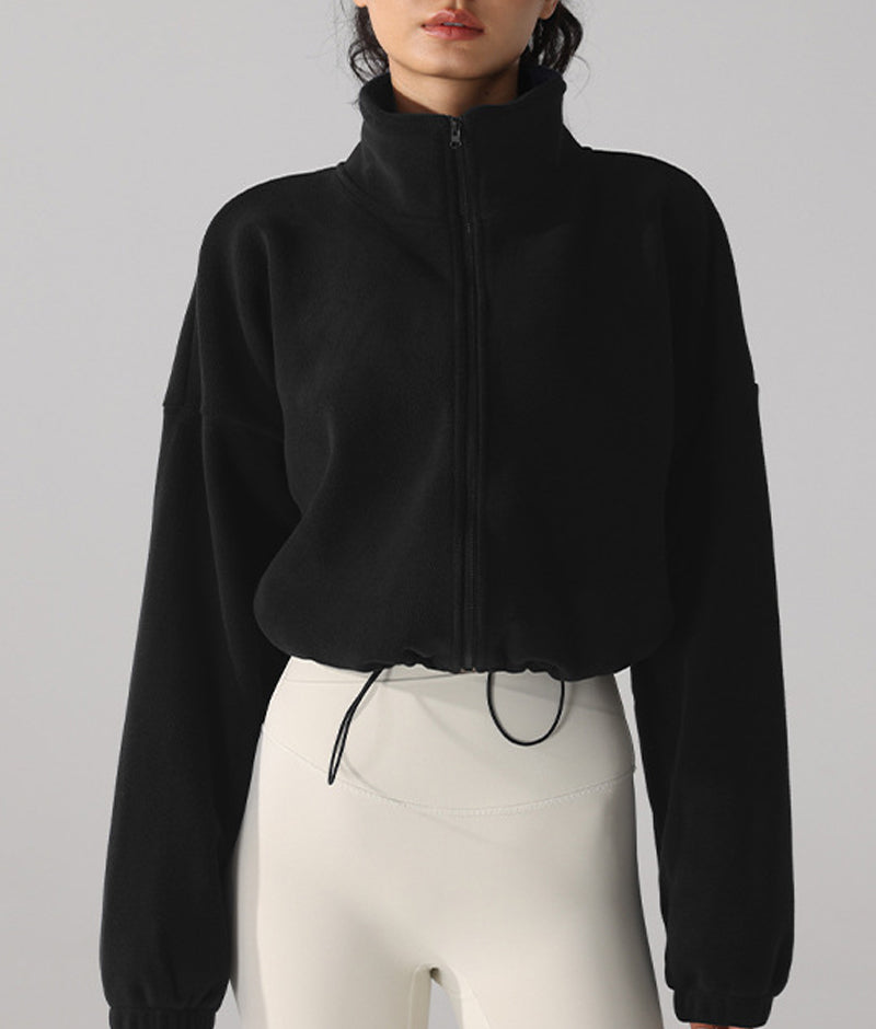 Women Sports Jacket Hood Outdoor Sports Long Sleeve Sweater