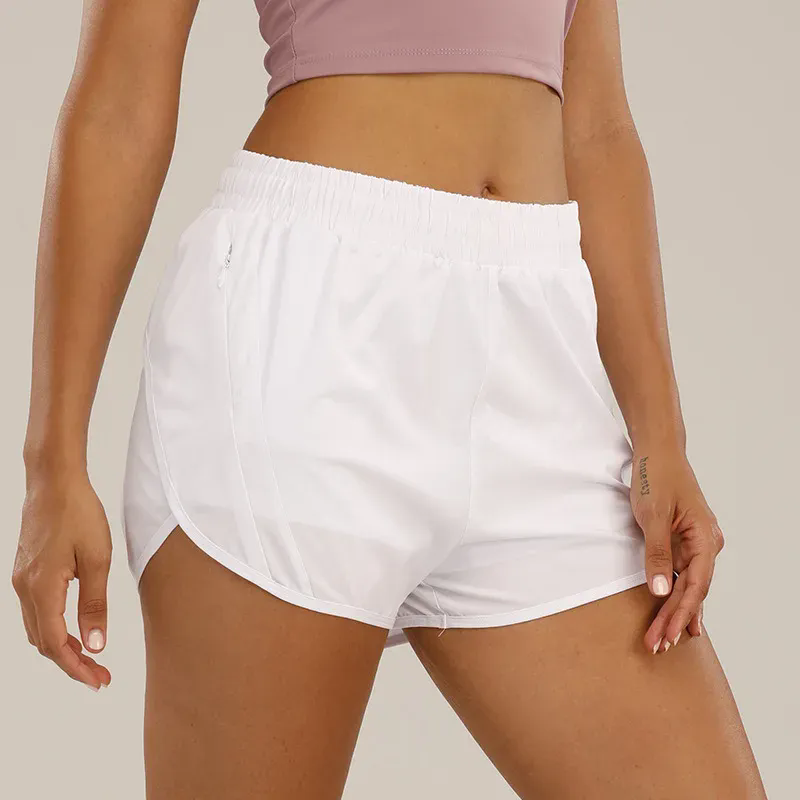 Women Running Shorts Quick Dry Bottom Loose Sport Yoga Liner Shorts