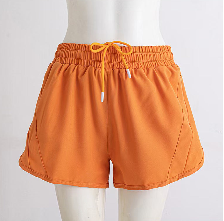 Women Running Shorts Quick Dry Bottom Loose Sport Yoga Liner Shorts