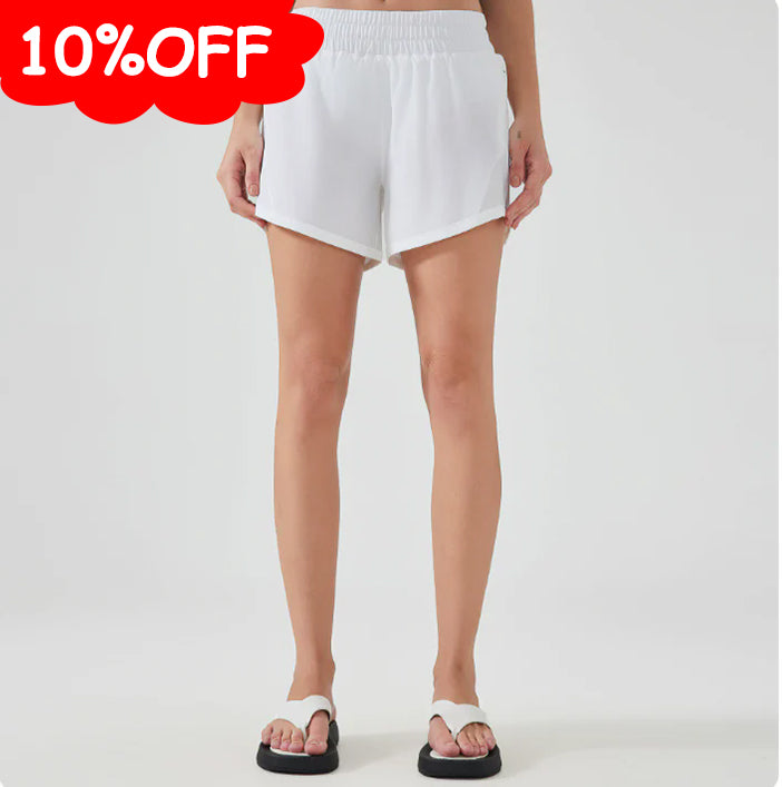 2025 Women Running High Waisted Pocket Sporty Workout Shorts