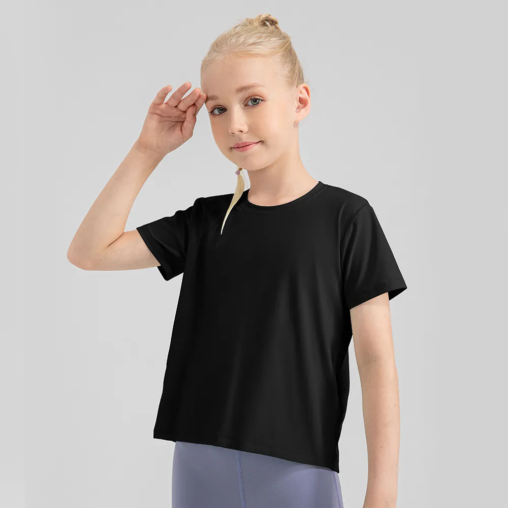 5 Colors Girls Kid Clothing Children Yoga Sports DanceTank Top Shirts