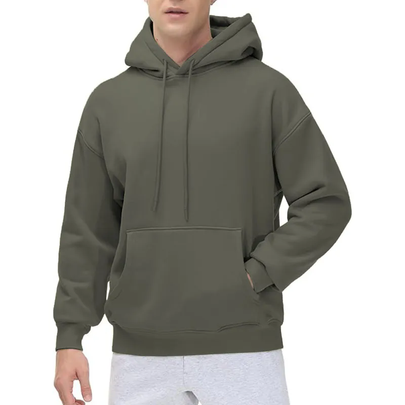 Men Pullover Hoodie Loose Fit Ultra Soft Hooded Sweatshirt With Pockets