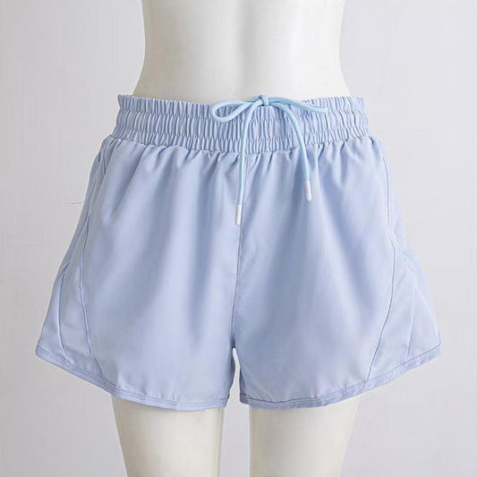 Women Running Shorts Quick Dry Bottom Loose Sport Yoga Liner Shorts