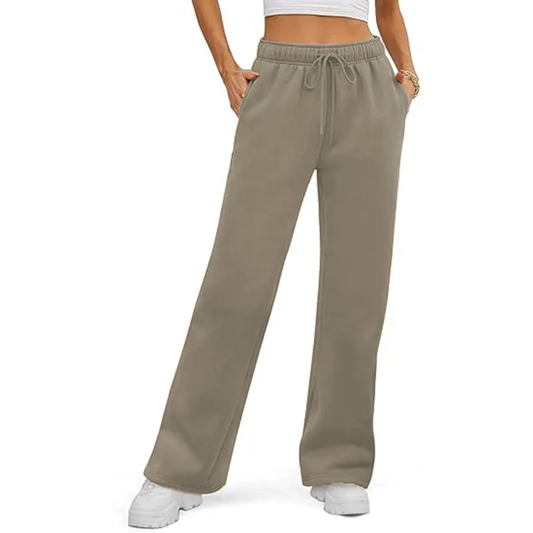 Women's Warm Sherpa Lined Athletic Sweatpants Jogger Fleece Pants