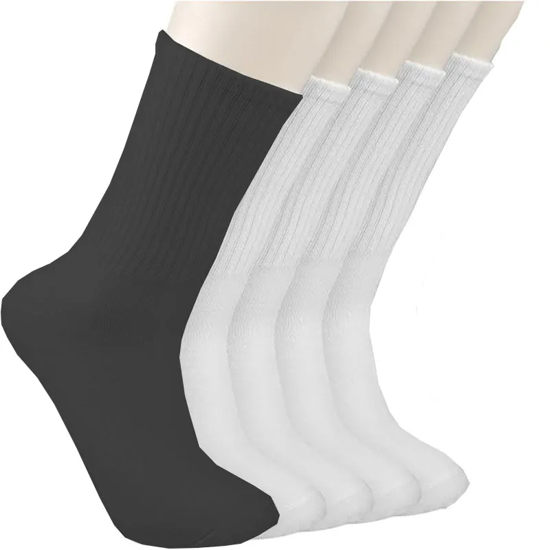 5 Pack Mid Socks Crew Tube Socks for Gym Ultimate Comfort Ankle Socks