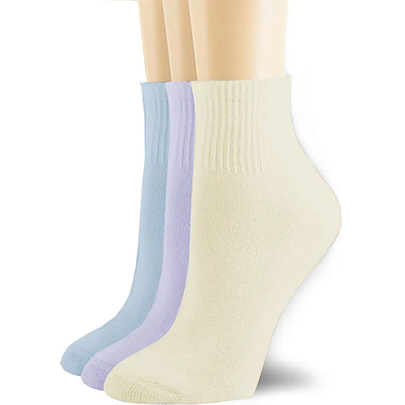 Women Crew/Ankle Cotton Athletic Socks