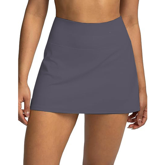 Women's Ruffle Tennis Skirt with Shorts Pockets