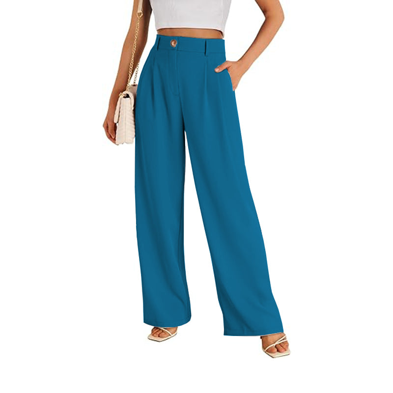 Wide Leg Dress Pants Women High Waisted Dressy Trousers