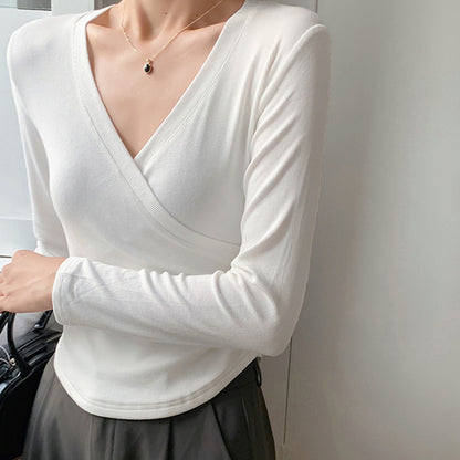Womens Long Sleeve Shirts Tops Tight Slim Fit T Shirts