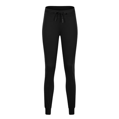 Women Drawstring Pants Fitness Sweatpants 4-Way Stretch Thicker Leggings