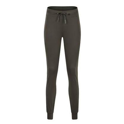 Women Drawstring Pants Fitness Sweatpants 4-Way Stretch Thicker Leggings