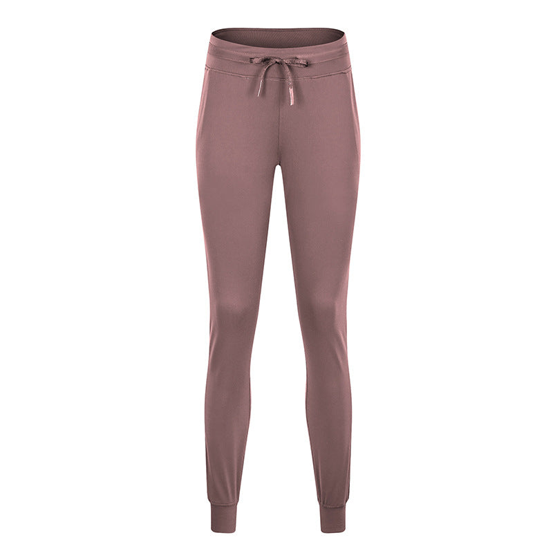Women Drawstring Pants Fitness Sweatpants 4-Way Stretch Thicker Leggings