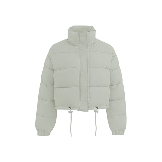 Women's Cropped Puffer Jacket with Winter