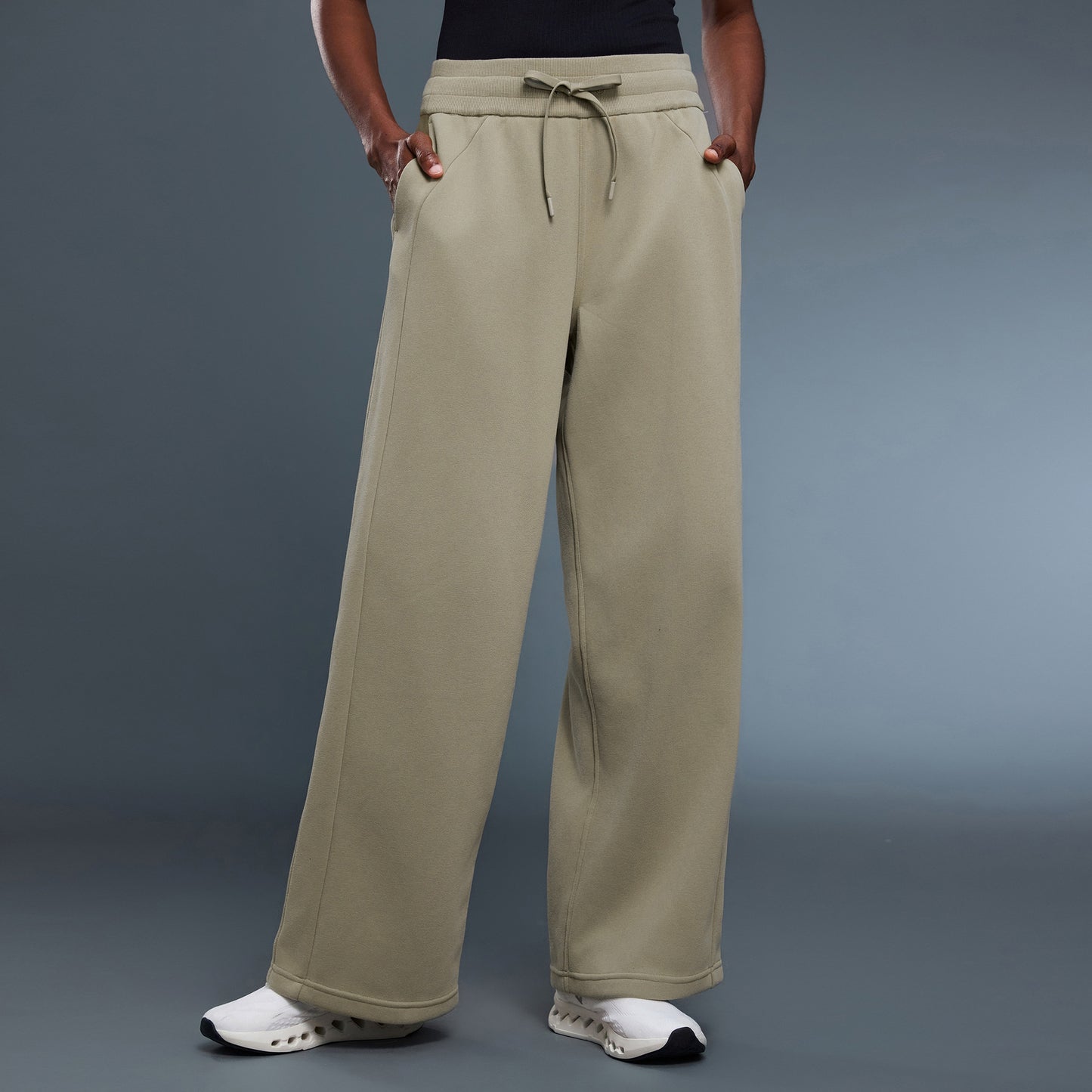 Women Wide Leg Work Business Casual Trousers with Pockets