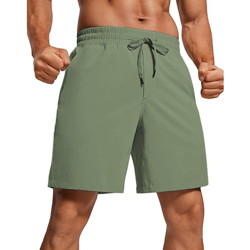 Men Shorts Athletic Gym Workout Casual Cotton Shorts