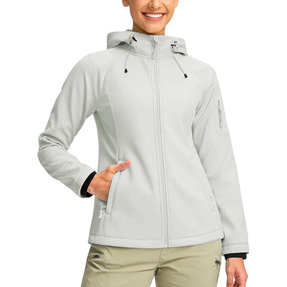 Women Jacket Lined Windproof Warm Light Waterproof