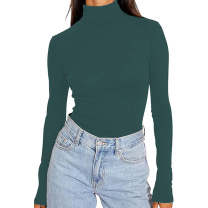 Women's Turtleneck Long Sleeve Fall Slim Fit Soft Thermal Underwear