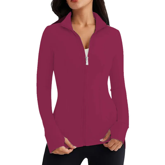 Women Running Jackets Athletic Workout Scrub Jacket