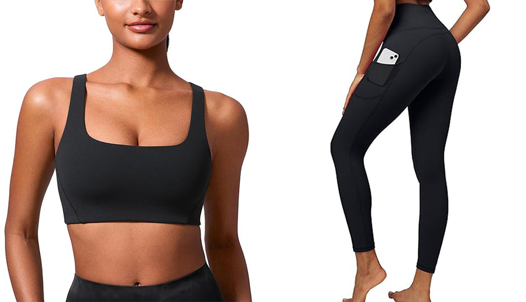 2025 Workout Sets for Women Bra High Waist Legging 2 PC Gym Yoga Outfit