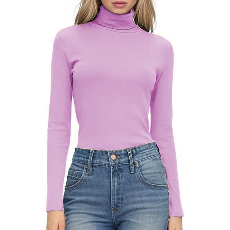 Long Shirt Stretchy Women Square Long Sleeve Shirts Lady Breathable Fabric Top